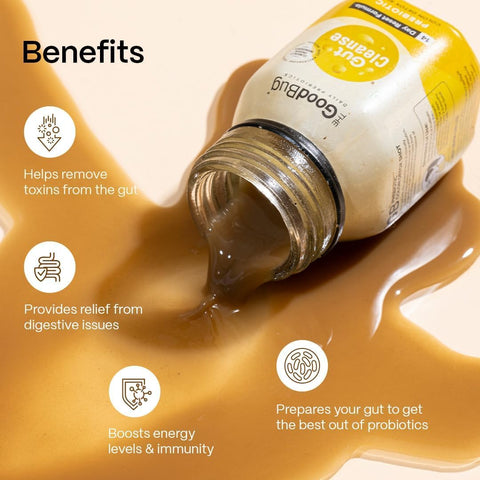 The Good Bug Gut Cleanse Shots | Pack Of 14 | Detox Shots | Improves Digestion | Improves Gut Health