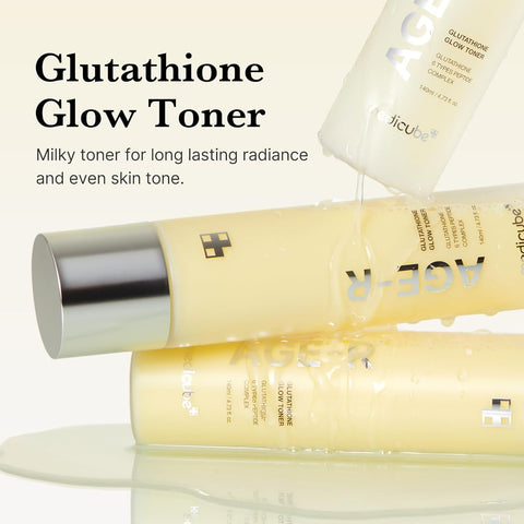 AGE-R Glutathione Glow Toner - Milky 2-Phase, Vegan, 140ml