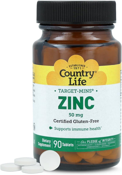 Country Life Zinc 50MG Tab 90's