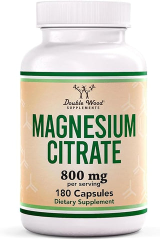 Doublewood Magnesium Citrate 400mg, 180 Capsules