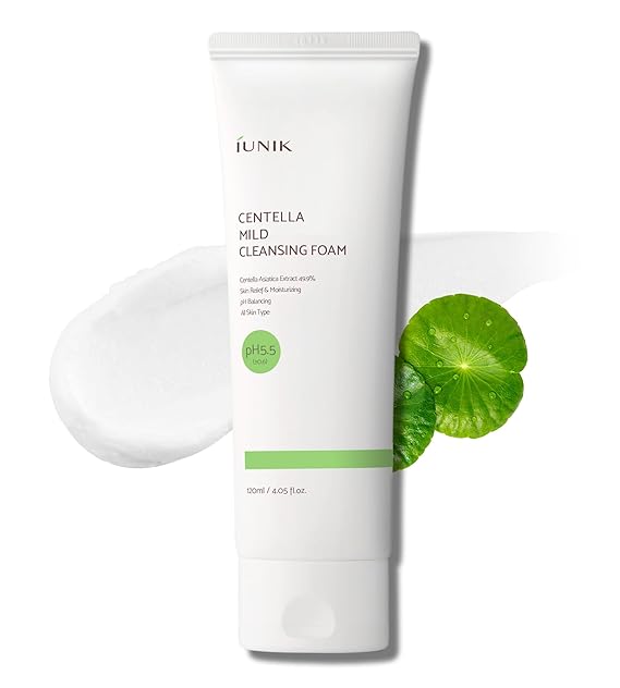 IUNIK Centella Mild Facial Foaming Cleanser