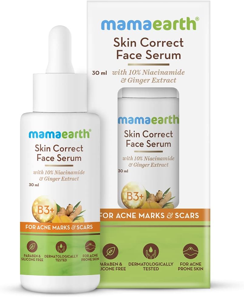 Mamaearth Skin Correct Face Serum/Niacinamide & Ginger extract, 30 ml