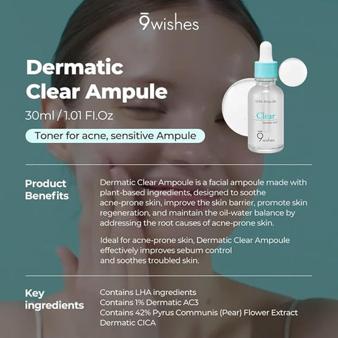 9Wishes Dermatic Cica Ampule 30 ml