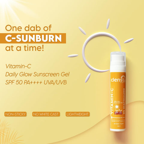 Bright & Lift Combo : PILGRIM Retinol & Hyaluronic Acid Lift & Firm Serum 30 ml and Clensta VITAMIN C DAILY GLOW SUNSCREEN GEL SPF 50+++ UVA/UVB 50G (CLP090) Combo