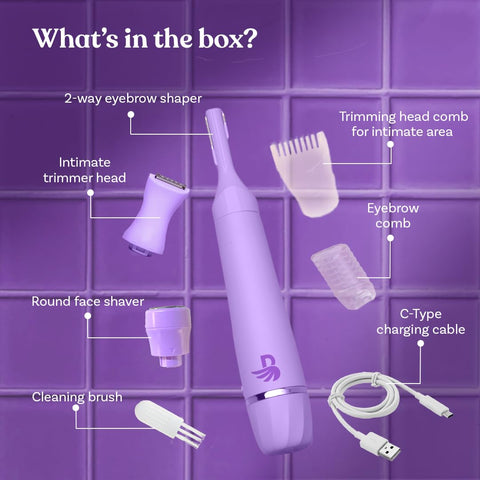 Bombae 6-In-1 Sensitive Trimmer Fuzz Off, 1 pc