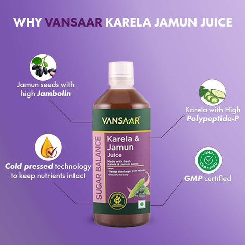 Vansaar Karela Jamun Juice 1 L