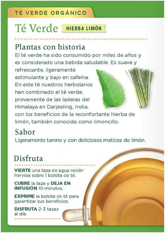 Traditional Medicinals Green Tea Lemongrass 16 Teabags