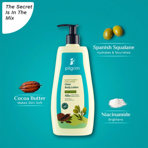 Pilgrim Spanish Squalane & Niacinamide Glow Body Lotion 400 ML