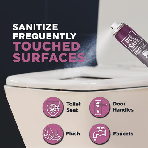 Pee Safe Toilet Seat Sanitizer Lavender 75Ml