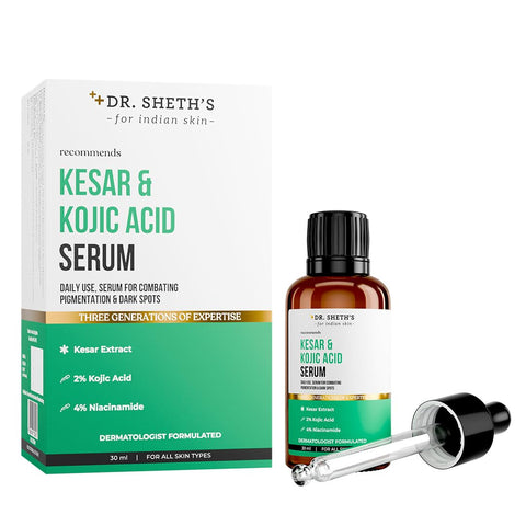 Dr. Sheth’s Kesar & Kojic Acid Serum - 30 ml