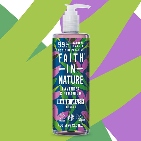 Faithinnature Hand Wash Lavender & Geranium 400ml