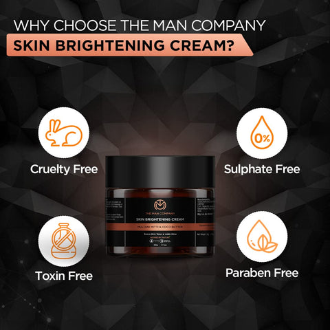 The Man Company Skin Whitening & Brightening Cream with Multani Mitti - 50gm