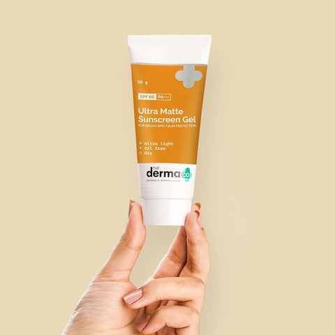 The Derma Co Ultra Matte Sunscreen Gel with SPF 60 50g