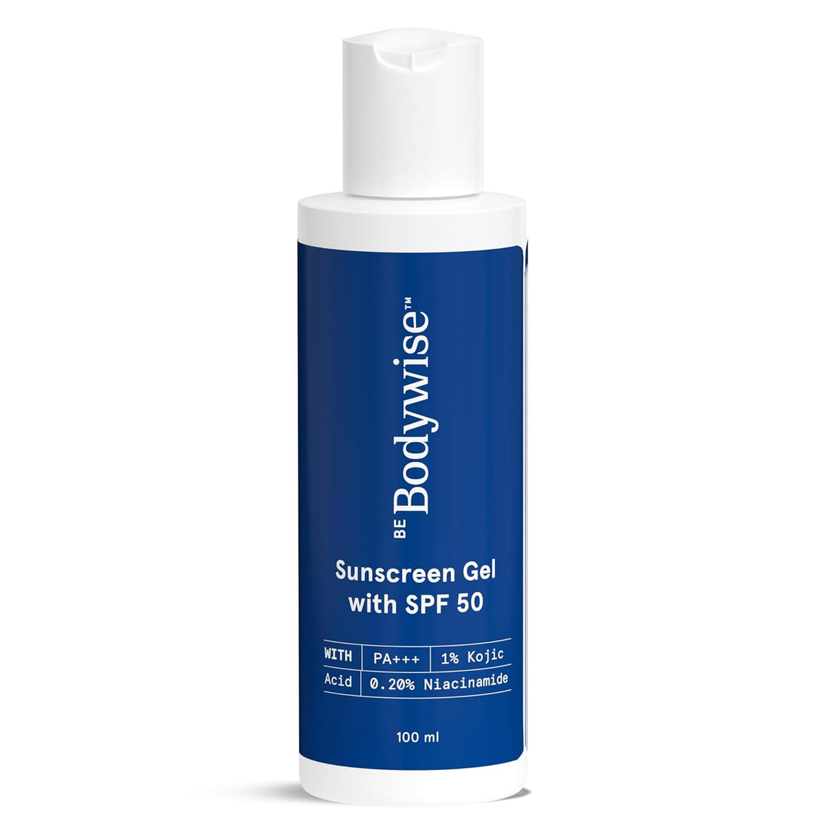 Be Bodywise SPF 50 PA+++ Sunscreen Ultra Light Gel 100ml | Broad Spectrum Protection For Face & Body