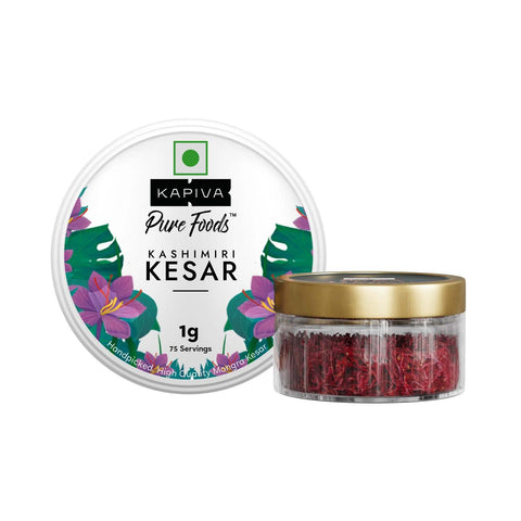 Kapiva Organic Gulkand 300gms + Kapiva Kashmiri Kesar 1g