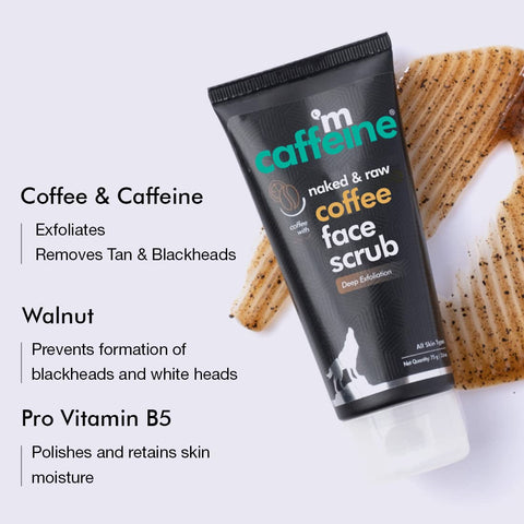 mCaffeine Exfoliating Coffee Body & Face Scrub 75gm