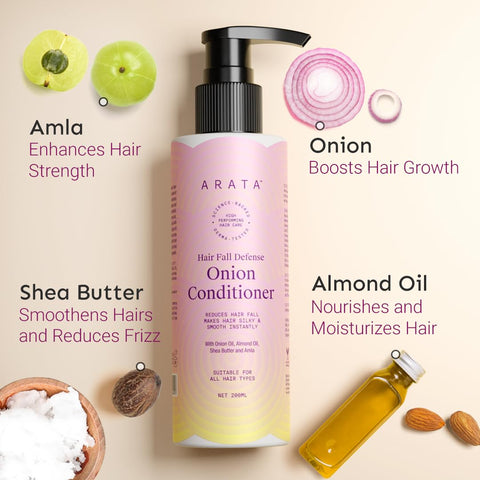 Arata Hair Fall Defense Onion Conditioner (200 Ml)