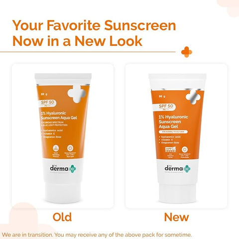 جل الحماية من الشمس المائي من THE DERMA CO 1% حمض الهيالورونيك 50 جم