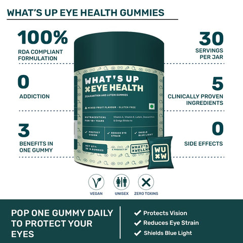 What's Up Wellness Eye Health Gummies 30