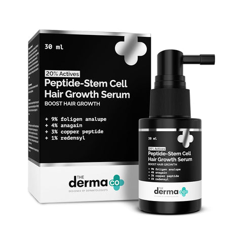 The Derma Co 20% Actives Peptide Stem Cell Hair Growth Serum 30ml