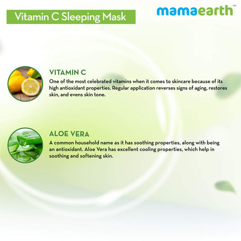 Mamaearth Vitamin C sleeping mask 100gm