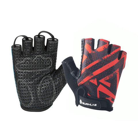 Burnlab Flex Gym Gloves for Men and Women (Brown & Black Small)