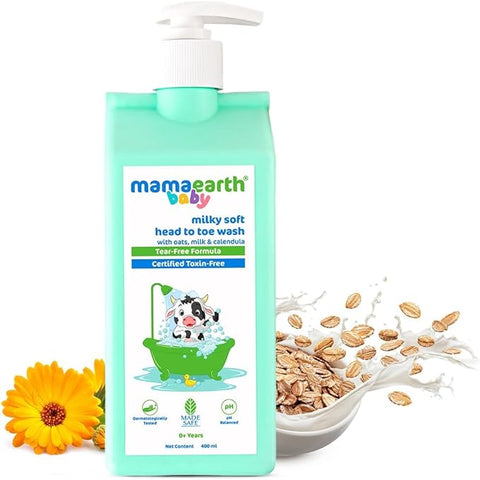 Mamaearth Baby Milky Soft Head To Toe Wash 400ml