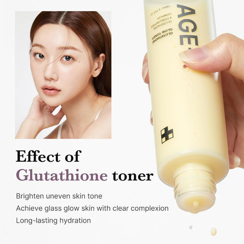 AGE-R Glutathione Glow Toner - Milky 2-Phase, Vegan, 140ml