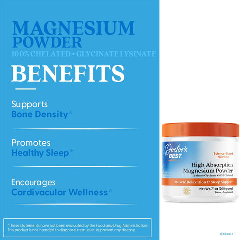 DR BEST HIGH ABSORPTION MAGNESIUM POWDER 200G