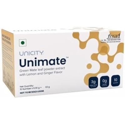 UNICITY Unimate Green Mate leaf powder extract with Lemon and Ginger Flavor 63g