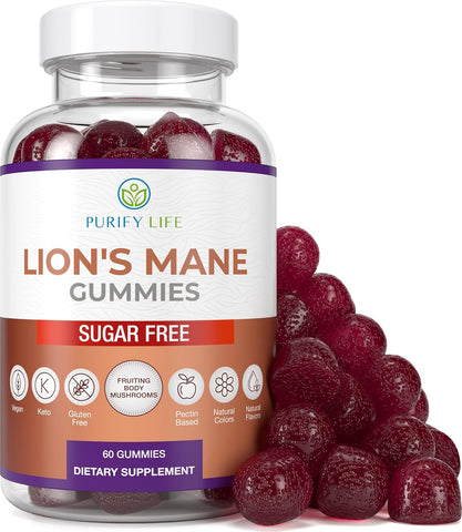 Purify Life Sugar Free Lions Mane Gummies 60