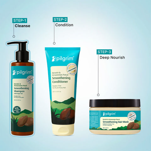 Pilgrim Keratin & Amazonian Patuá Smoothening Shampoo- 200 ml