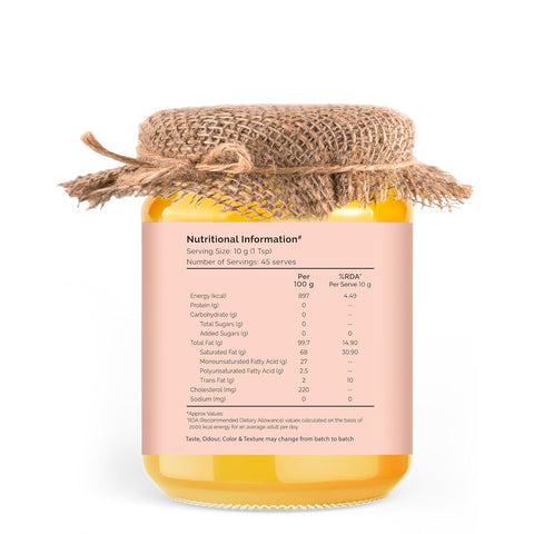 Auric A2 Bilona Desi Cow Ghee 500 ml