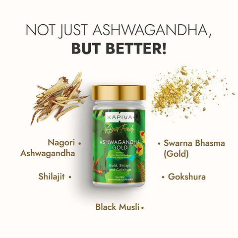 Dabur Shilajit  and Kapiva Ashvagandha gold capsules Combo