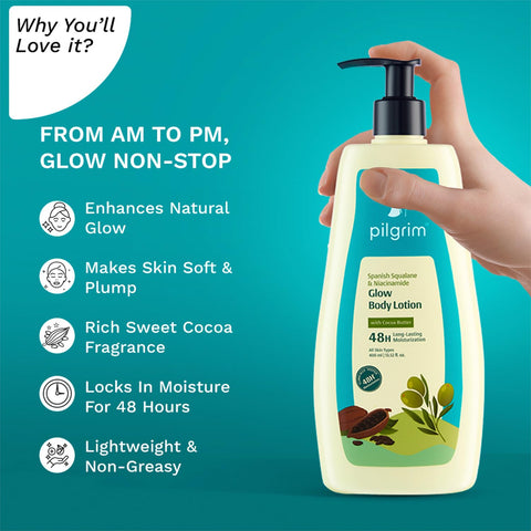 Pilgrim Spanish Squalane & Niacinamide Glow Body Lotion 400 ML