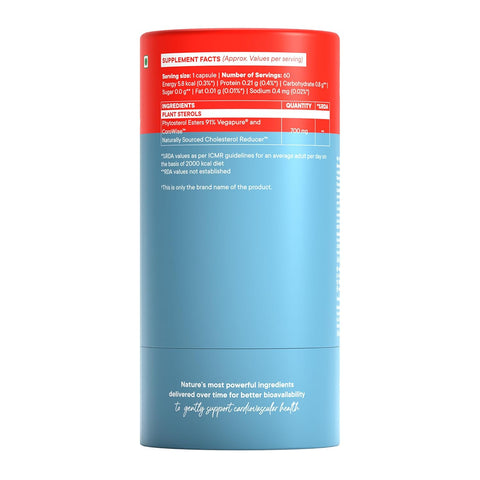 Wellbeing Nutrition Slow | Cholestrol Control 60 Capsules in a bottle