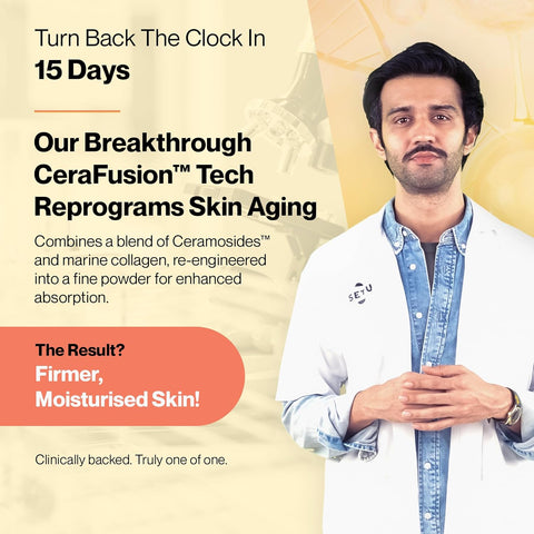 SETU Skin Rejuvenation Combo: Marine Collagen Powder Peach Mango flavor 300g + Glutathione Tablets