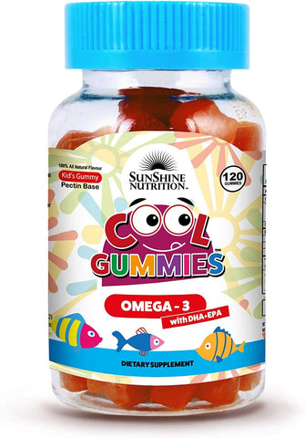 Sunshine Nutrition Cool Gummies Kids Omega3 With Dha/epa 120