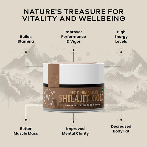 Wellbeing Nutrition Pure Himalayan Shilajit Gold Resin