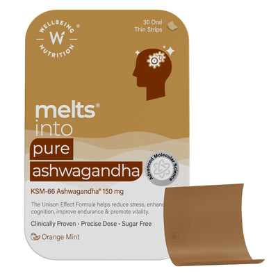 Wellbeing Nutrition Pure Ashwagandha 30 Strips in a Tin Box