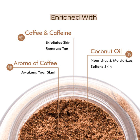 mCaffeine Exfoliating Coffee Body & Face Scrub 75gm