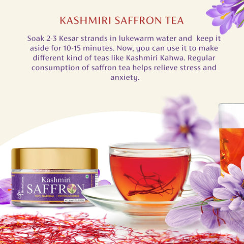 Herbal max Original Kashmiri Mongra Saffron/Kesar 0.5 Gram
