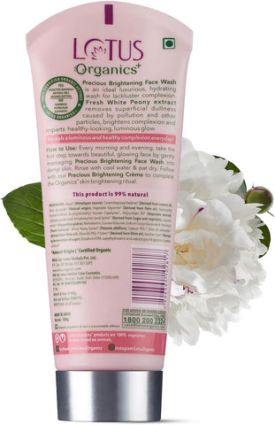 LOTUS Organics+ Precious Brightening Face Wash 100g -