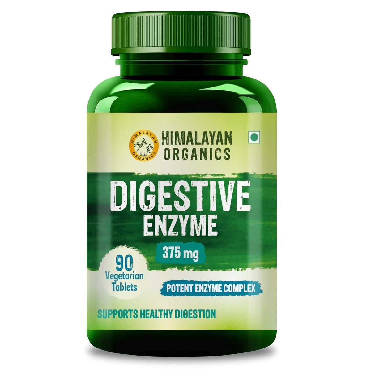 Himalayan Organics Digestive Enzyme 375mg 90 Tablets