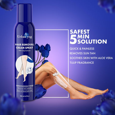 Urban Yog Hair Removal Cream Spray for Women 200 ml