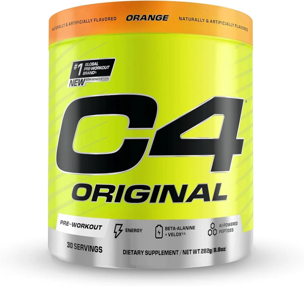 Cellucor C4 Original Pre Workout Powder with Creatine, Orange - 30 Servings
