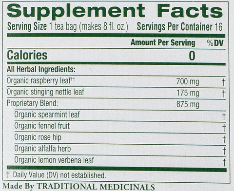 Traditional Medicinal Pregnancy Tea, 16 Teabags