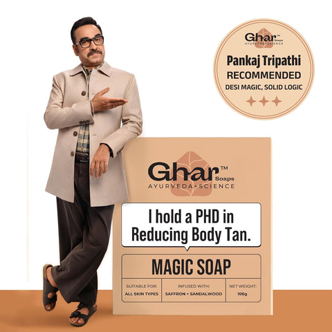GHAR SOAPS Magic Soap Sandal Wood 100gm