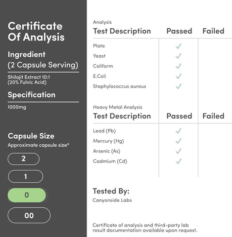 كبسولات راتنج شيلاجيت من دبل وود للمكملات الغذائية، 120 كبسولة