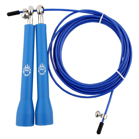 Burnlab Adjustable Skipping Rope Suitable For Men and Women (Blue)